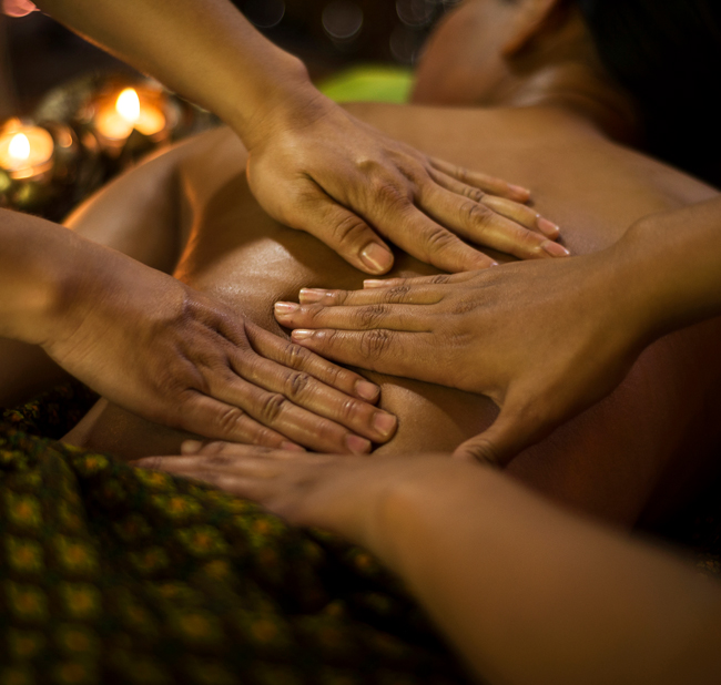 4 Hand Massage Therapy at Vasishta Wellness Spa Madhapur Hyderabad